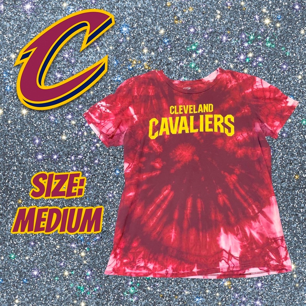 Cleveland Cavaliers Branded Primary Wordmark Tie Dye T-Shirt